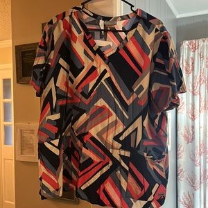 Grey’s Anatomy to pocket scrub top, 4X